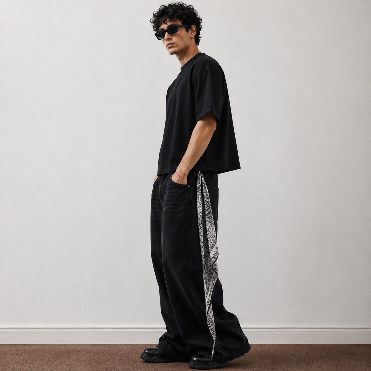 Tyrovix Boxy Fit T-Shirt 240 GSM Pure Cotton Black
