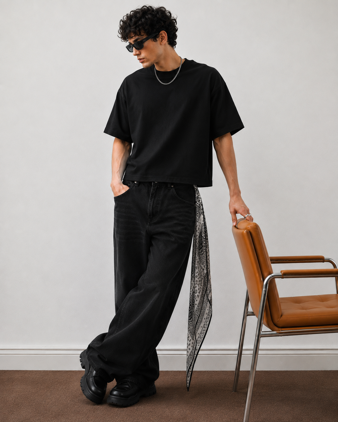 Tyrovix Boxy Fit T-Shirt 240 GSM Pure Cotton Black