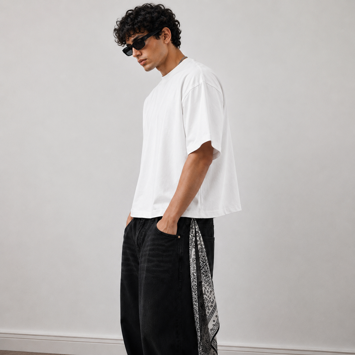 Tyrovix Boxy Fit T-Shirt 240 GSM Pure Cotton White